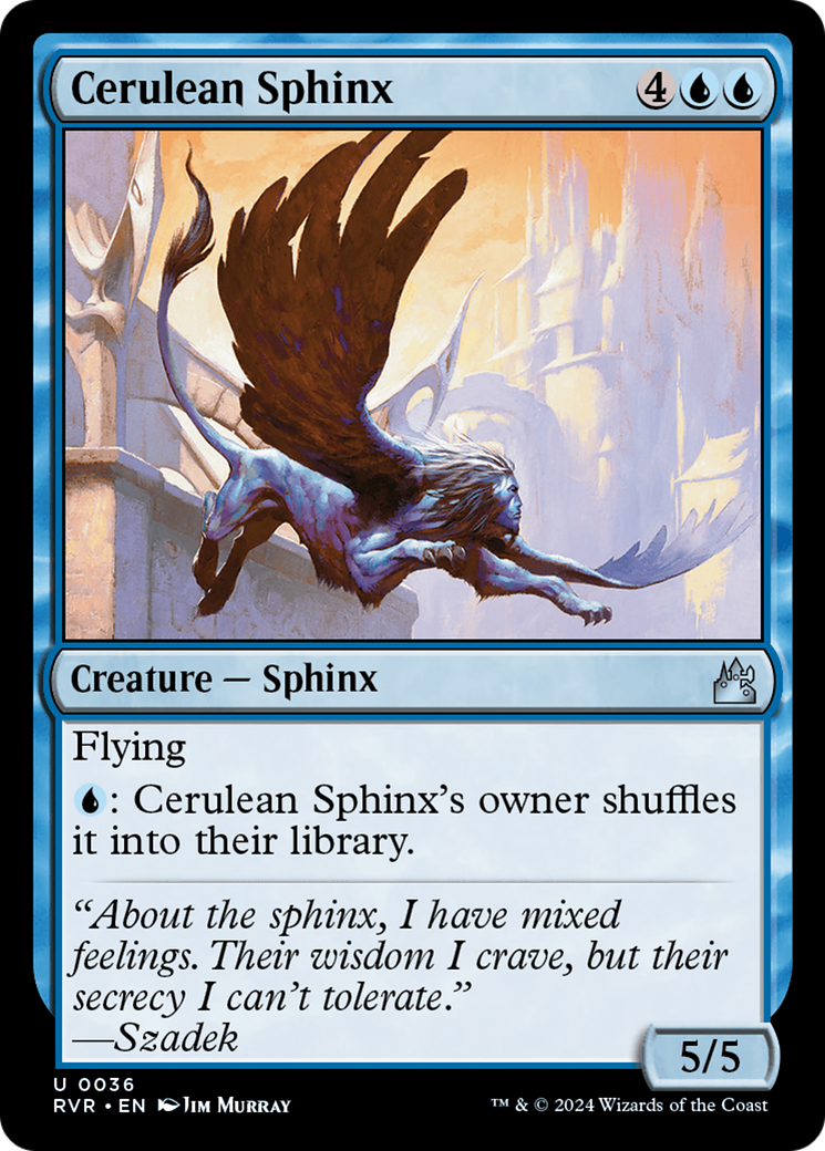 Cerulean Sphinx [Ravnica Remastered] | Exor Games Truro