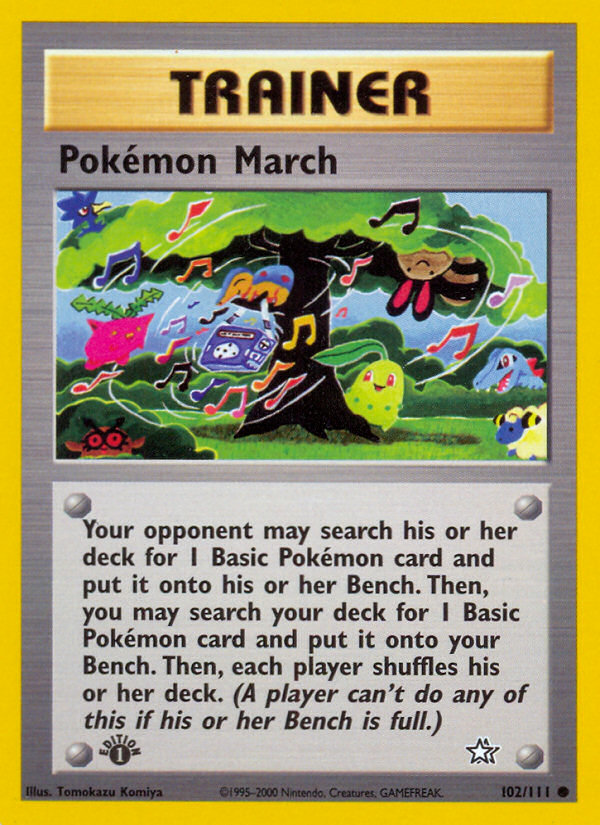 Pokemon March (102/111) [Neo Genesis 1st Edition] | Exor Games Truro