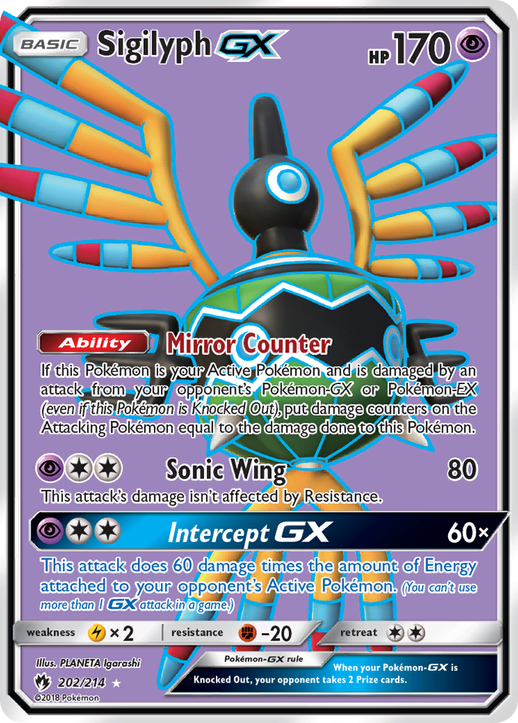 Sigilyph GX (202/214) [Sun & Moon: Lost Thunder] | Exor Games Truro