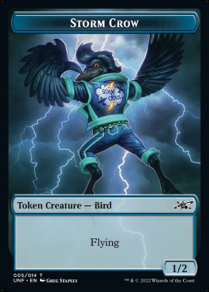 Storm Crow Token [Unfinity Tokens] | Exor Games Truro