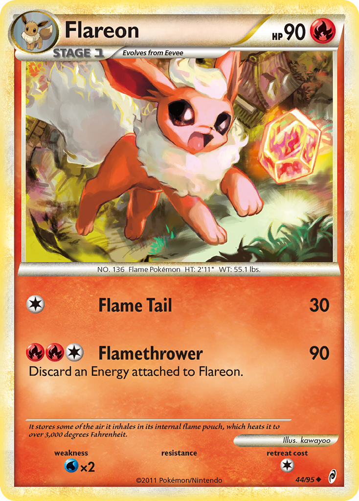 Flareon (44/95) [HeartGold & SoulSilver: Call of Legends] | Exor Games Truro