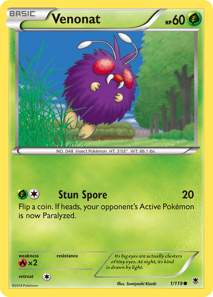 Venonat (1/119) [XY: Phantom Forces] | Exor Games Truro