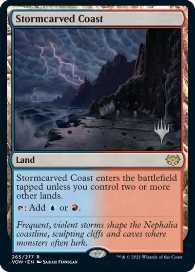 Stormcarved Coast (Promo Pack) [Innistrad: Crimson Vow Promos] | Exor Games Truro