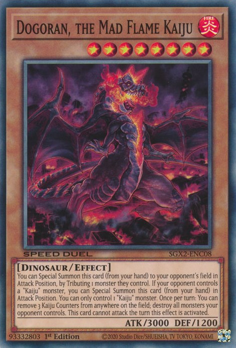 Dogoran, the Mad Flame Kaiju [SGX2-ENC08] Secret Rare | Exor Games Truro