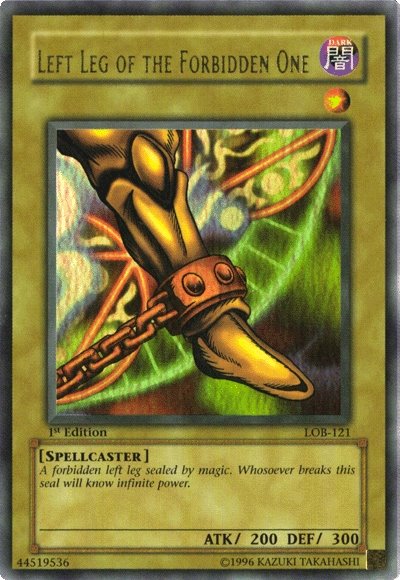 Left Leg of the Forbidden One [LOB-121] Ultra Rare | Exor Games Truro