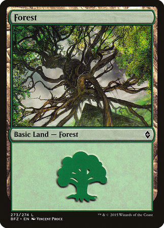 Forest (273) [Battle for Zendikar] | Exor Games Truro