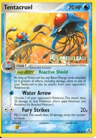 Tentacruel (45/92) (Prerelease Promo) [Nintendo: Black Star Promos] | Exor Games Truro