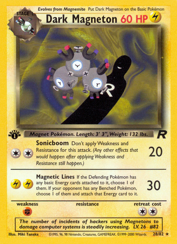 Dark Magneton (28/82) [Team Rocket 1st Edition] | Exor Games Truro