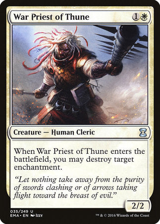 War Priest of Thune [Eternal Masters] | Exor Games Truro