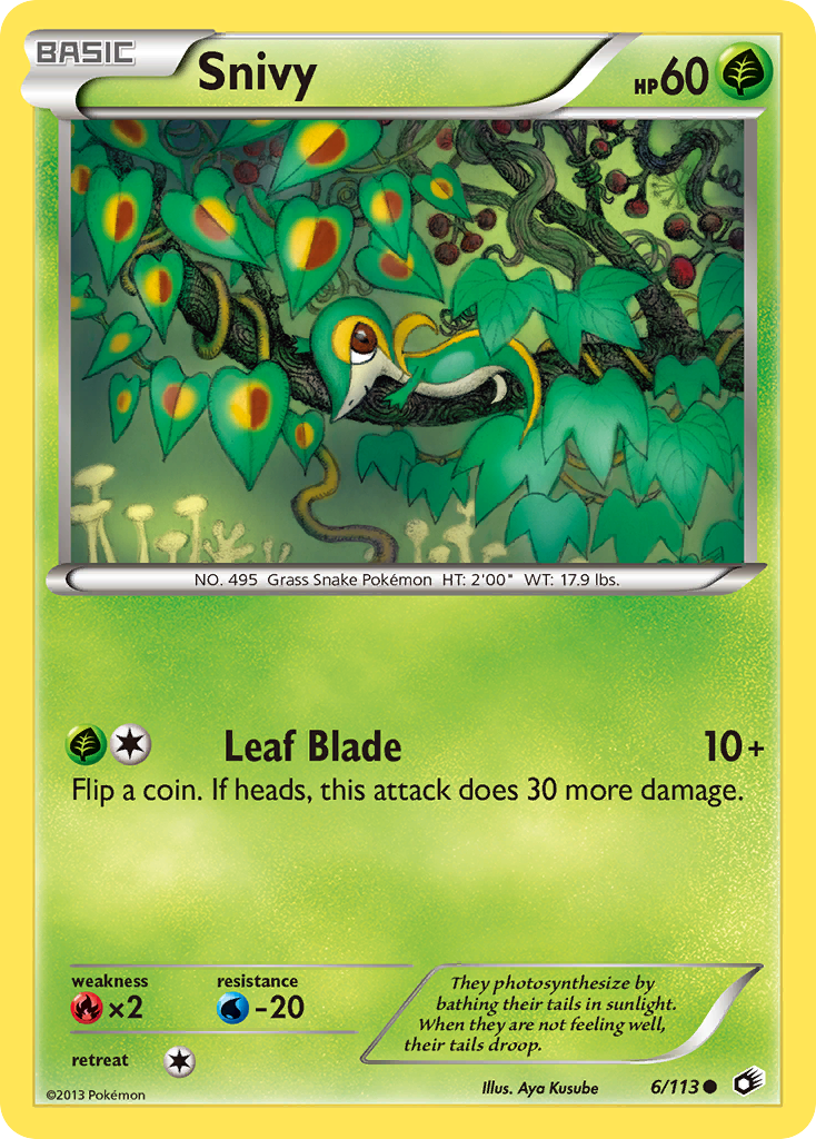Snivy (6/113) [Black & White: Legendary Treasures] | Exor Games Truro