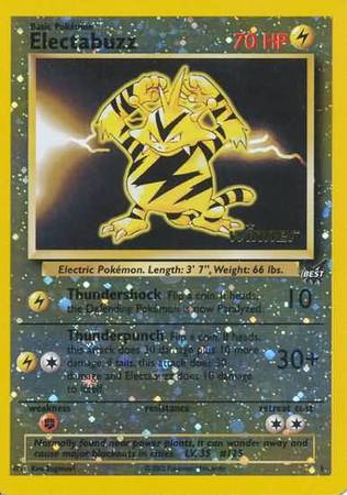 Electabuzz (1) (Winner) [Best of Promos] | Exor Games Truro