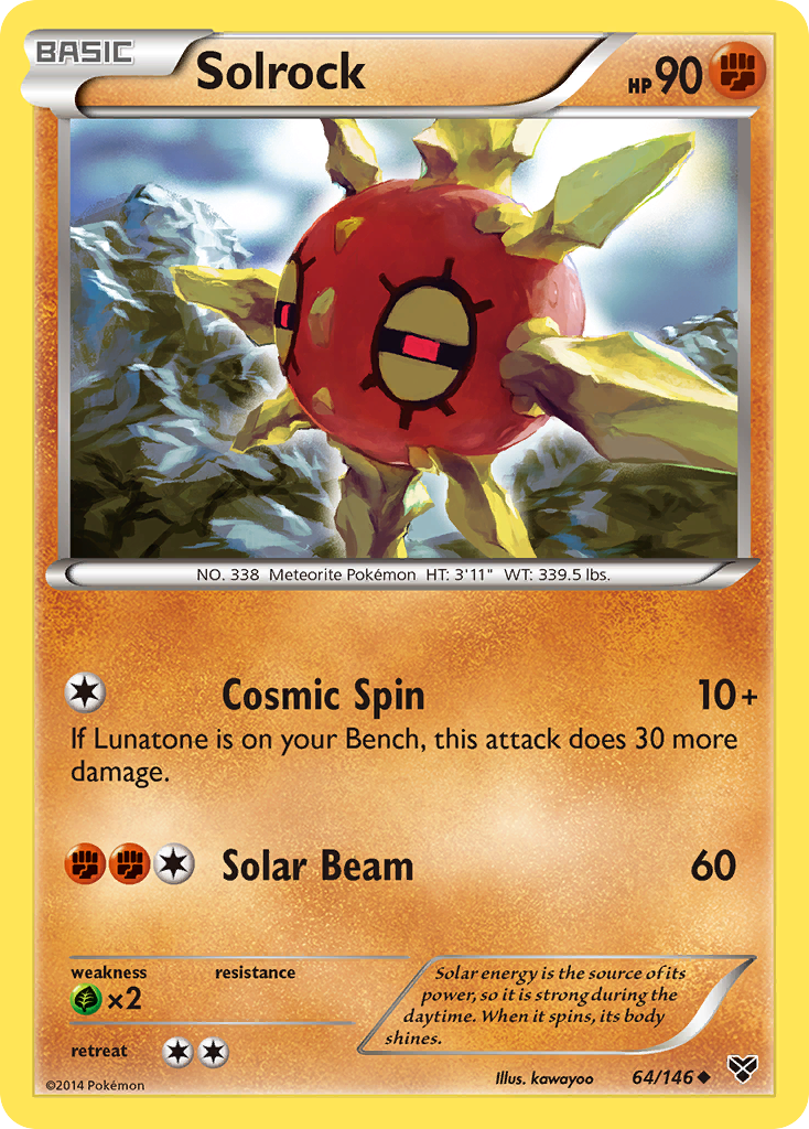 Solrock (64/146) [XY: Base Set] | Exor Games Truro
