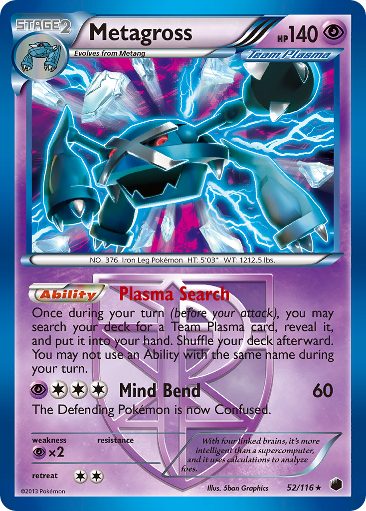 Metagross (52/116) [Black & White: Plasma Freeze] | Exor Games Truro