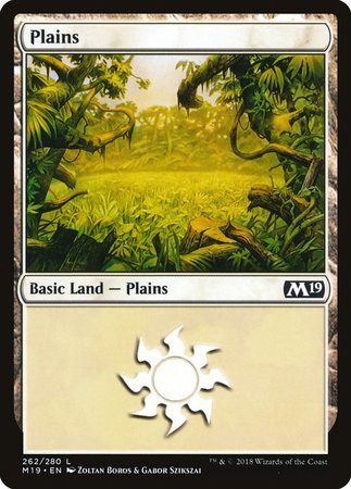 Plains (262) [Core Set 2019] | Exor Games Truro