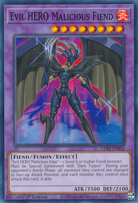 Evil HERO Malicious Fiend [LDS3-EN032] Common | Exor Games Truro