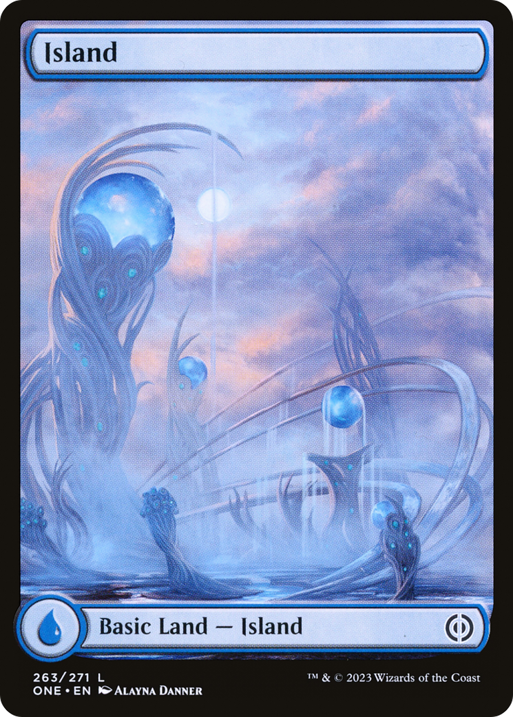 Island (263) (Full-Art) [Phyrexia: All Will Be One] | Exor Games Truro