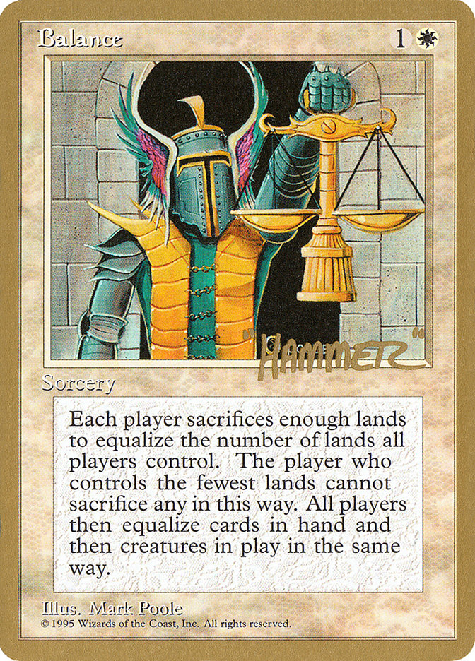Balance (Shawn "Hammer" Regnier) [Pro Tour Collector Set] | Exor Games Truro