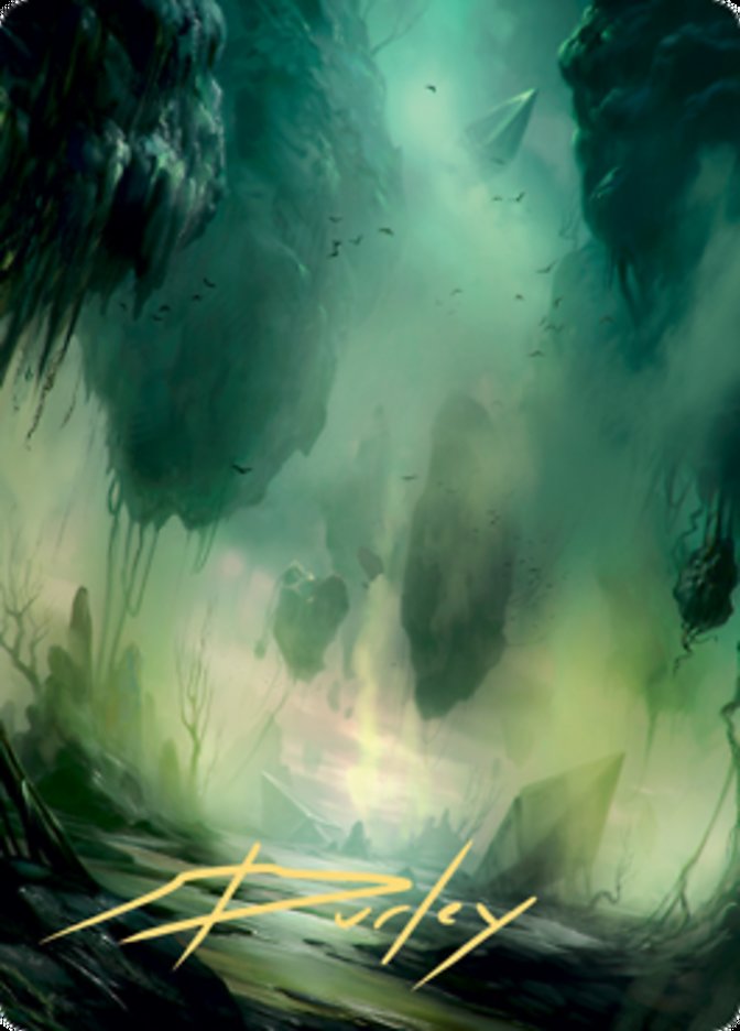 Swamp 1 Art Card (Gold-Stamped Signature) [Zendikar Rising Art Series] | Exor Games Truro