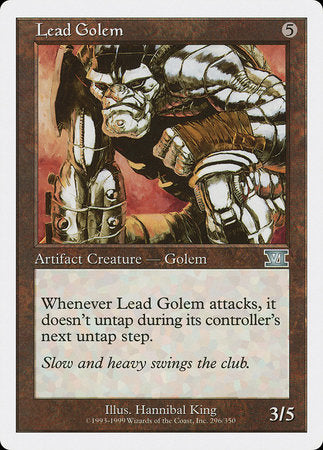 Lead Golem [Classic Sixth Edition] | Exor Games Truro