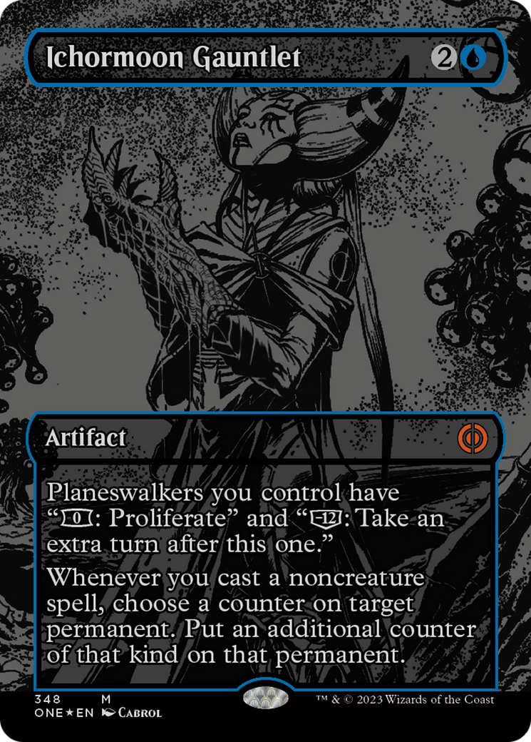 Ichormoon Gauntlet (Oil Slick Raised Foil) [Phyrexia: All Will Be One] | Exor Games Truro