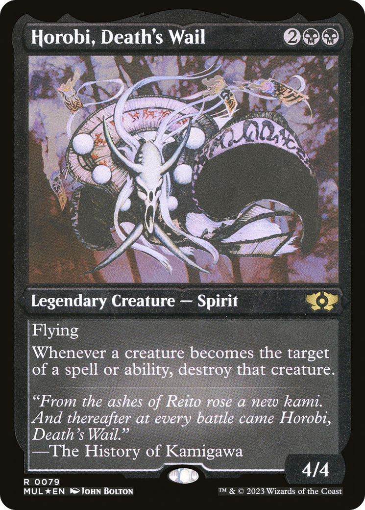 Horobi, Death's Wail (Foil Etched) [Multiverse Legends] | Exor Games Truro