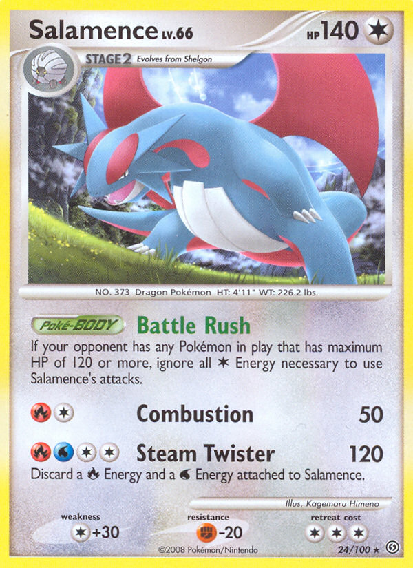 Salamence (24/100) [Diamond & Pearl: Stormfront] | Exor Games Truro