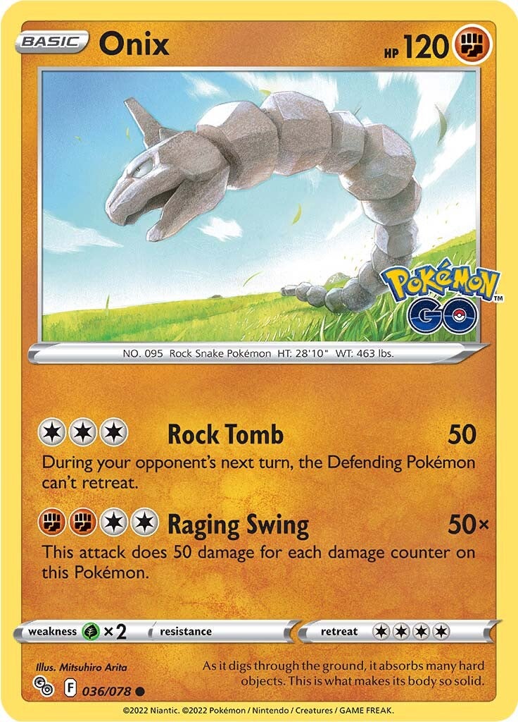 Onix (036/078) [Pokémon GO] | Exor Games Truro