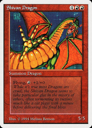 Shivan Dragon [Summer Magic / Edgar] | Exor Games Truro