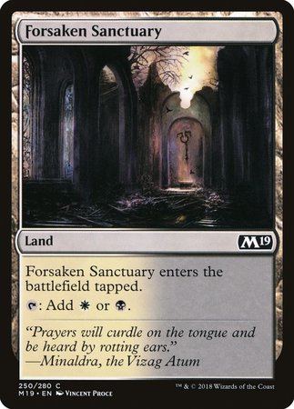 Forsaken Sanctuary [Core Set 2019] | Exor Games Truro