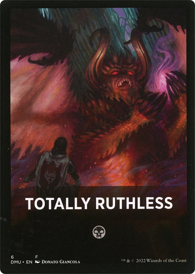 Totally Ruthless Theme Card [Dominaria United Tokens] | Exor Games Truro