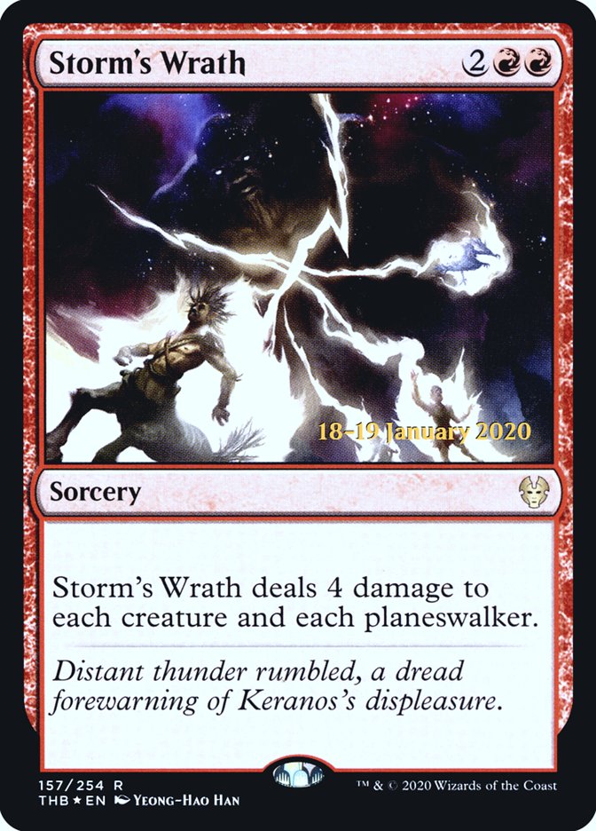 Storm's Wrath [Theros Beyond Death Prerelease Promos] | Exor Games Truro