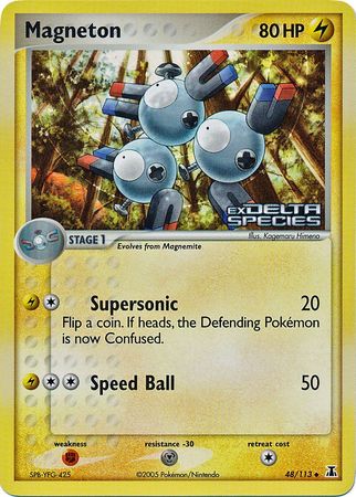 Magneton (48/113) (Stamped) [EX: Delta Species] | Exor Games Truro