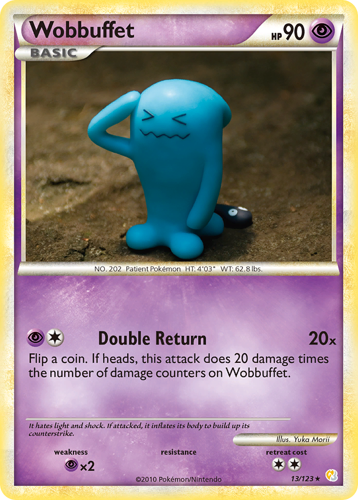 Wobbuffet (13/123) [HeartGold & SoulSilver: Base Set] | Exor Games Truro