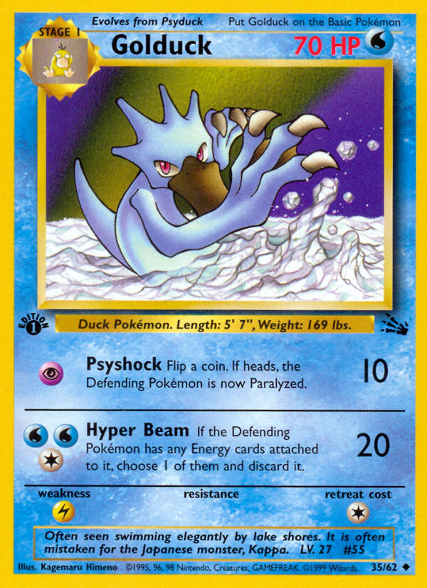 Golduck (35/62) [Fossil 1st Edition] | Exor Games Truro