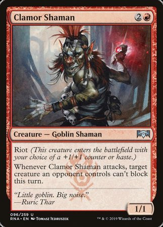 Clamor Shaman [Ravnica Allegiance] | Exor Games Truro
