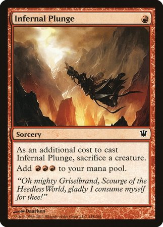Infernal Plunge [Innistrad] | Exor Games Truro