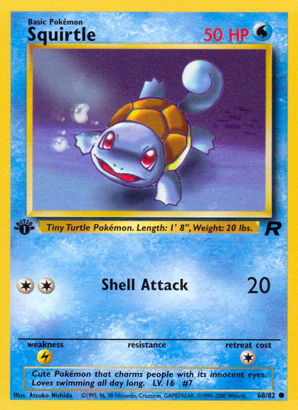 Squirtle (68/82) [Team Rocket 1st Edition] | Exor Games Truro