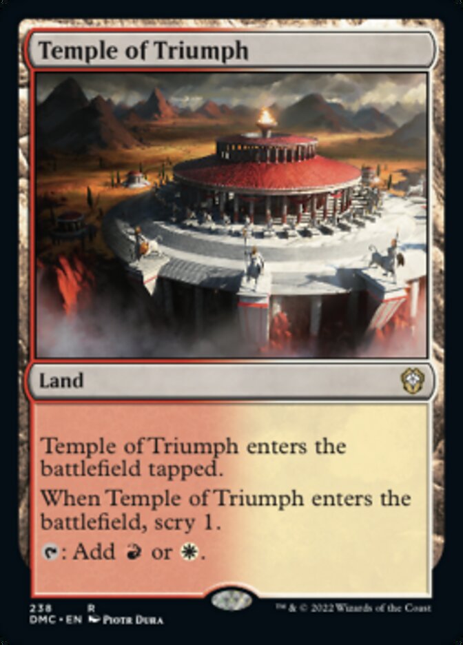 Temple of Triumph [Dominaria United Commander] | Exor Games Truro