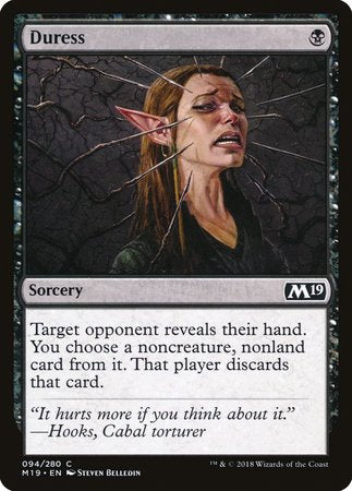 Duress [Core Set 2019] | Exor Games Truro