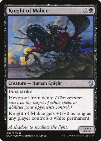 Knight of Malice [Dominaria] | Exor Games Truro