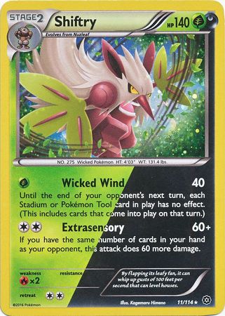 Shiftry (11/114) (Cosmos Holo) [XY: Steam Siege] | Exor Games Truro
