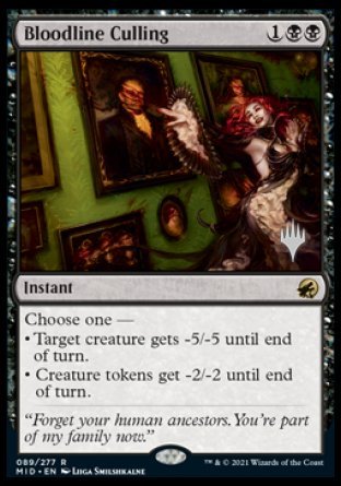 Bloodline Culling (Promo Pack) [Innistrad: Midnight Hunt Promos] | Exor Games Truro