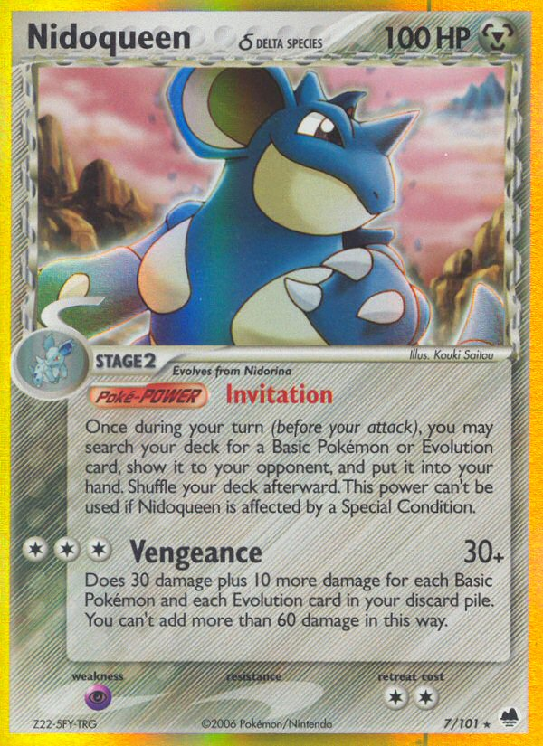 Nidoqueen (7/101) (Delta Species) [EX: Dragon Frontiers] | Exor Games Truro