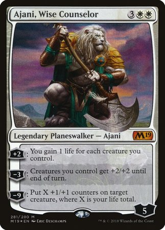 Ajani, Wise Counselor [Core Set 2019] | Exor Games Truro