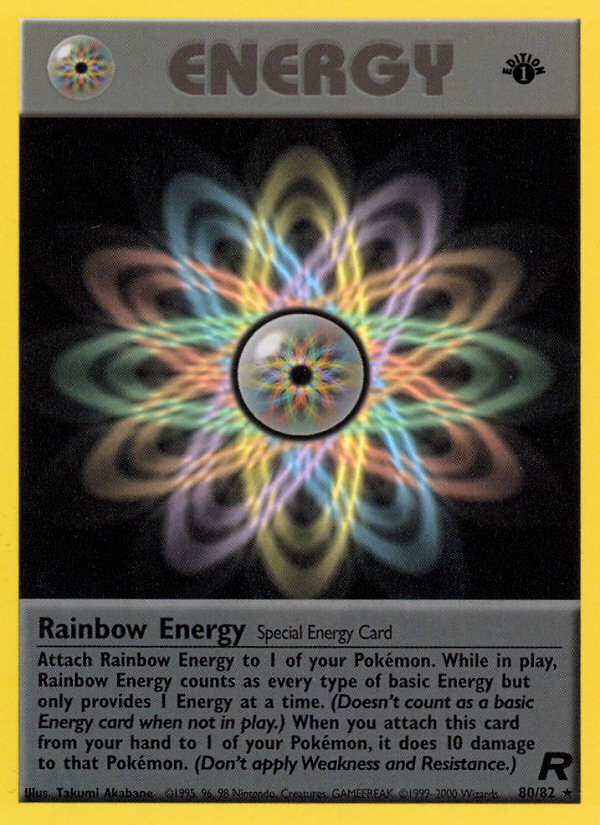 Rainbow Energy (80/82) [Team Rocket 1st Edition] | Exor Games Truro