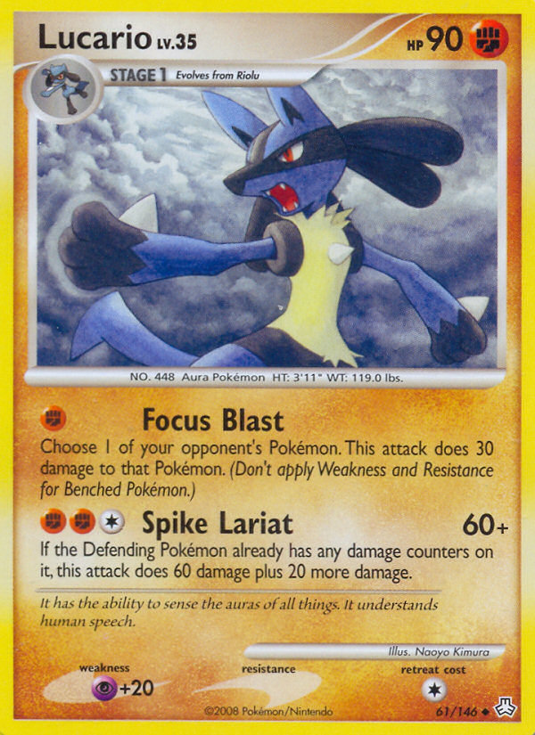 Lucario (61/146) [Diamond & Pearl: Legends Awakened] | Exor Games Truro