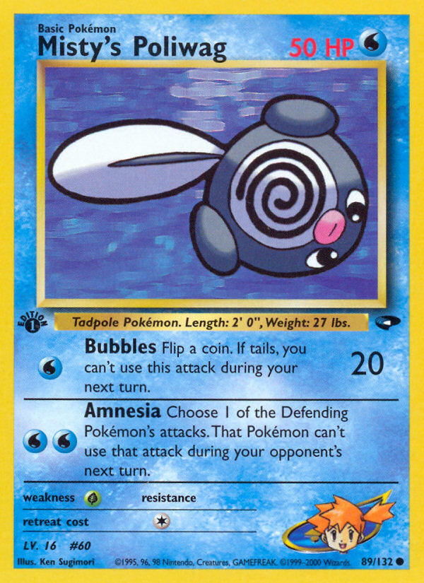 Misty's Poliwag (89/132) [Gym Challenge 1st Edition] | Exor Games Truro