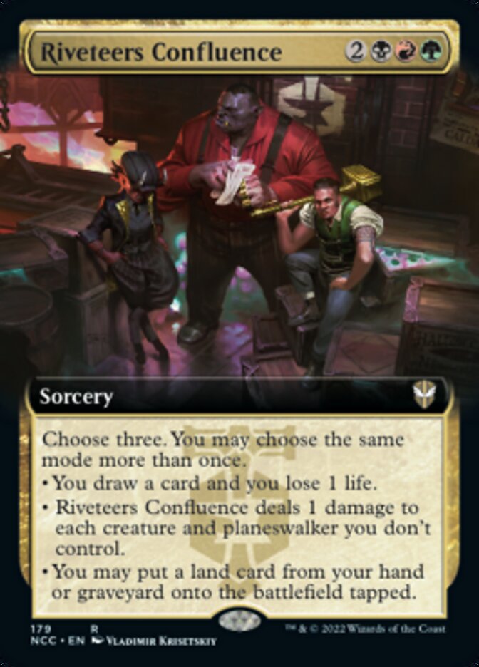 Riveteers Confluence (Extended Art) [Streets of New Capenna Commander] | Exor Games Truro