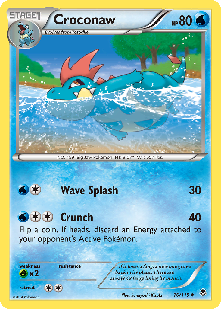 Croconaw (16/119) [XY: Phantom Forces] | Exor Games Truro