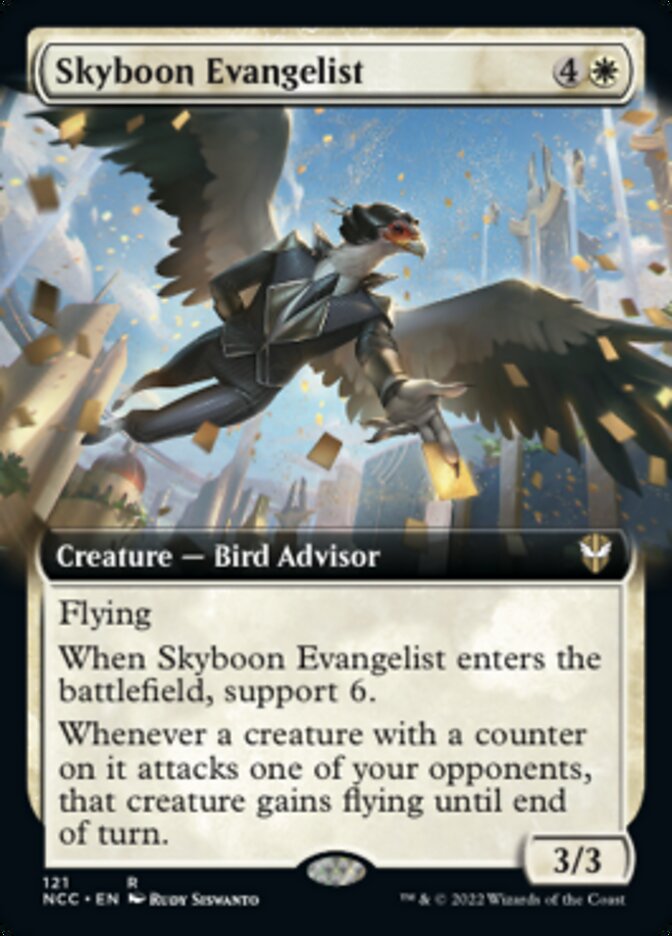 Skyboon Evangelist (Extended Art) [Streets of New Capenna Commander] | Exor Games Truro